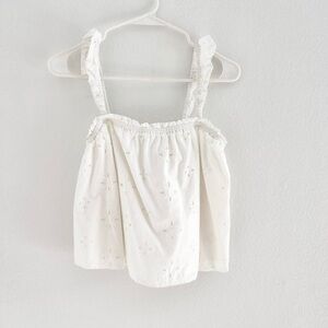 Arizona Jean Company White Eyelet Top
